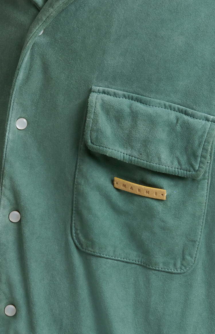 Suede Shirt with Pockets