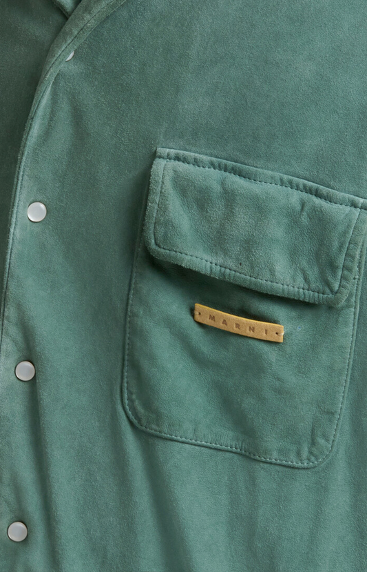 Suede Shirt with Pockets