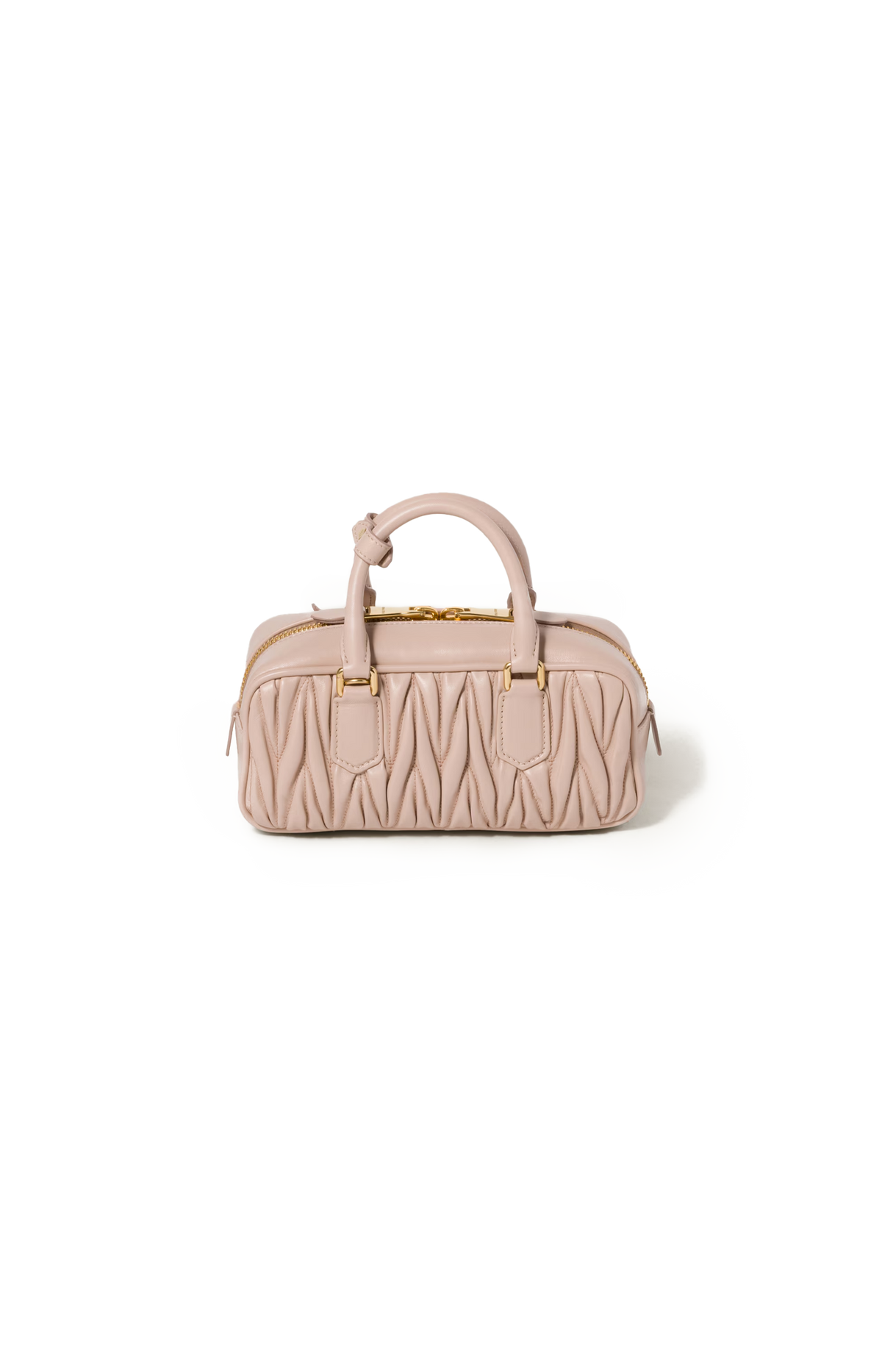 Miu Miu Arcadie Matelassé Nappa Leather Bag in Powder Pink — product photo 3
