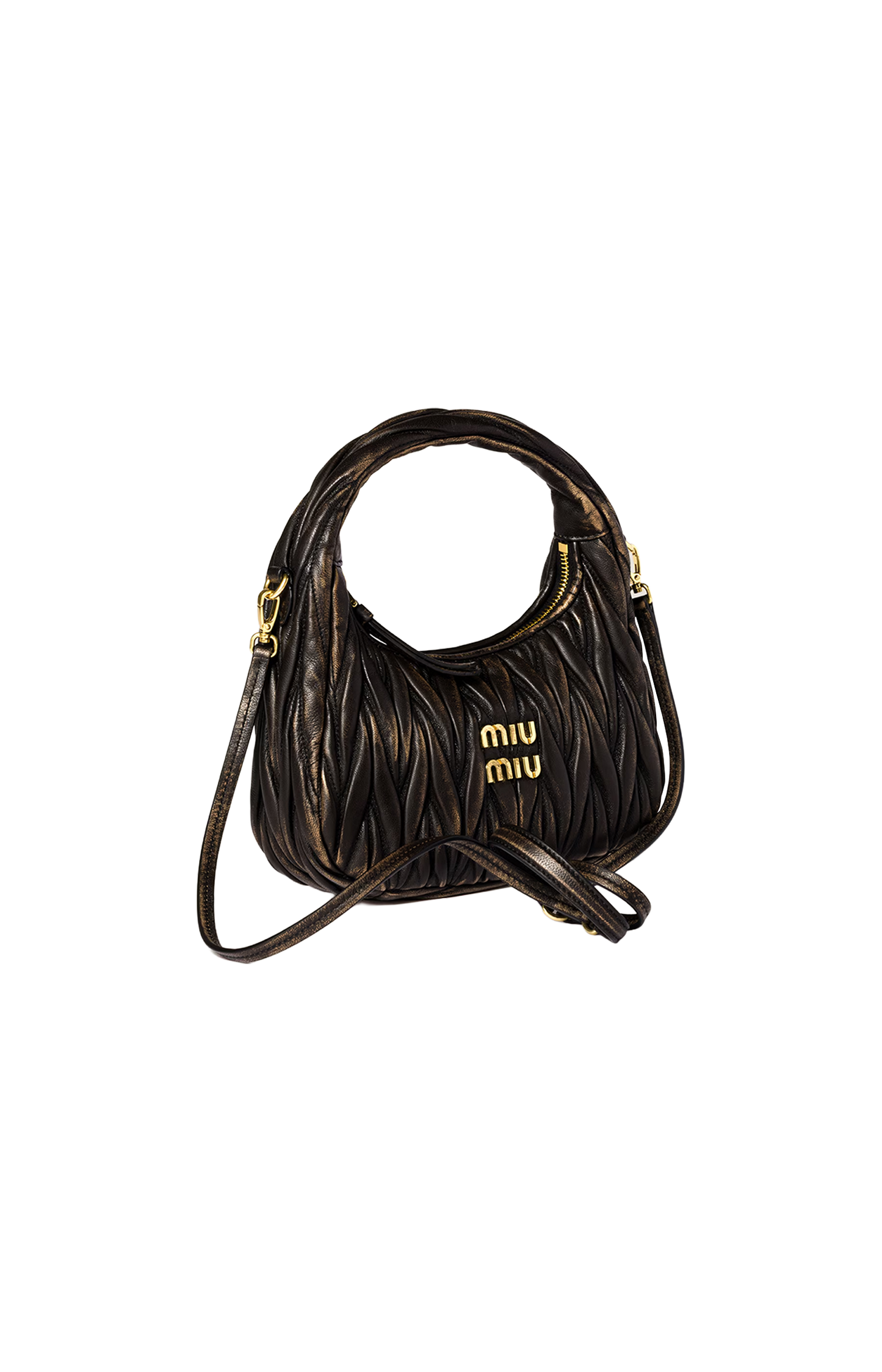 Wander Small Matelassé Leather Bag