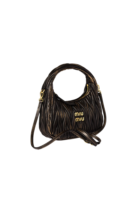 Wander Small Matelassé Leather Bag