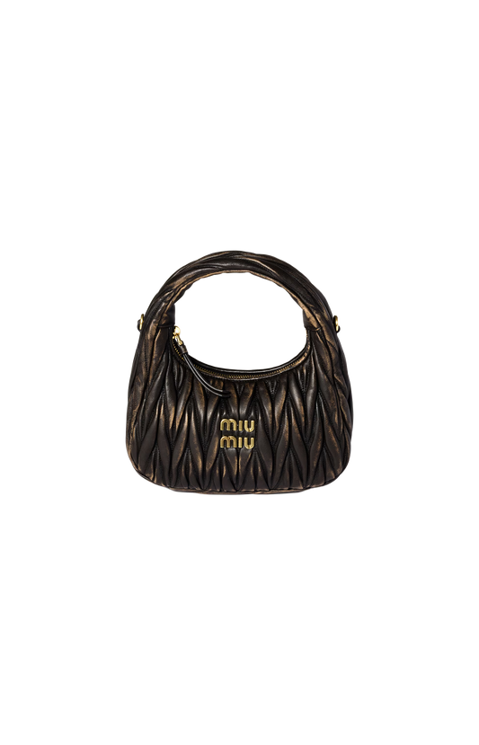 Wander Small Matelassé Leather Bag