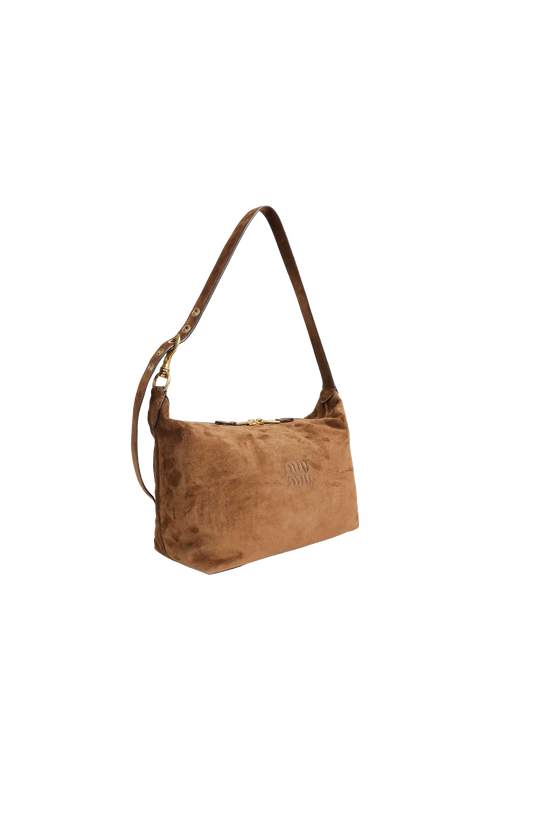 Miu Miu Spirit Suede Bag in Cocoa — product photo 2