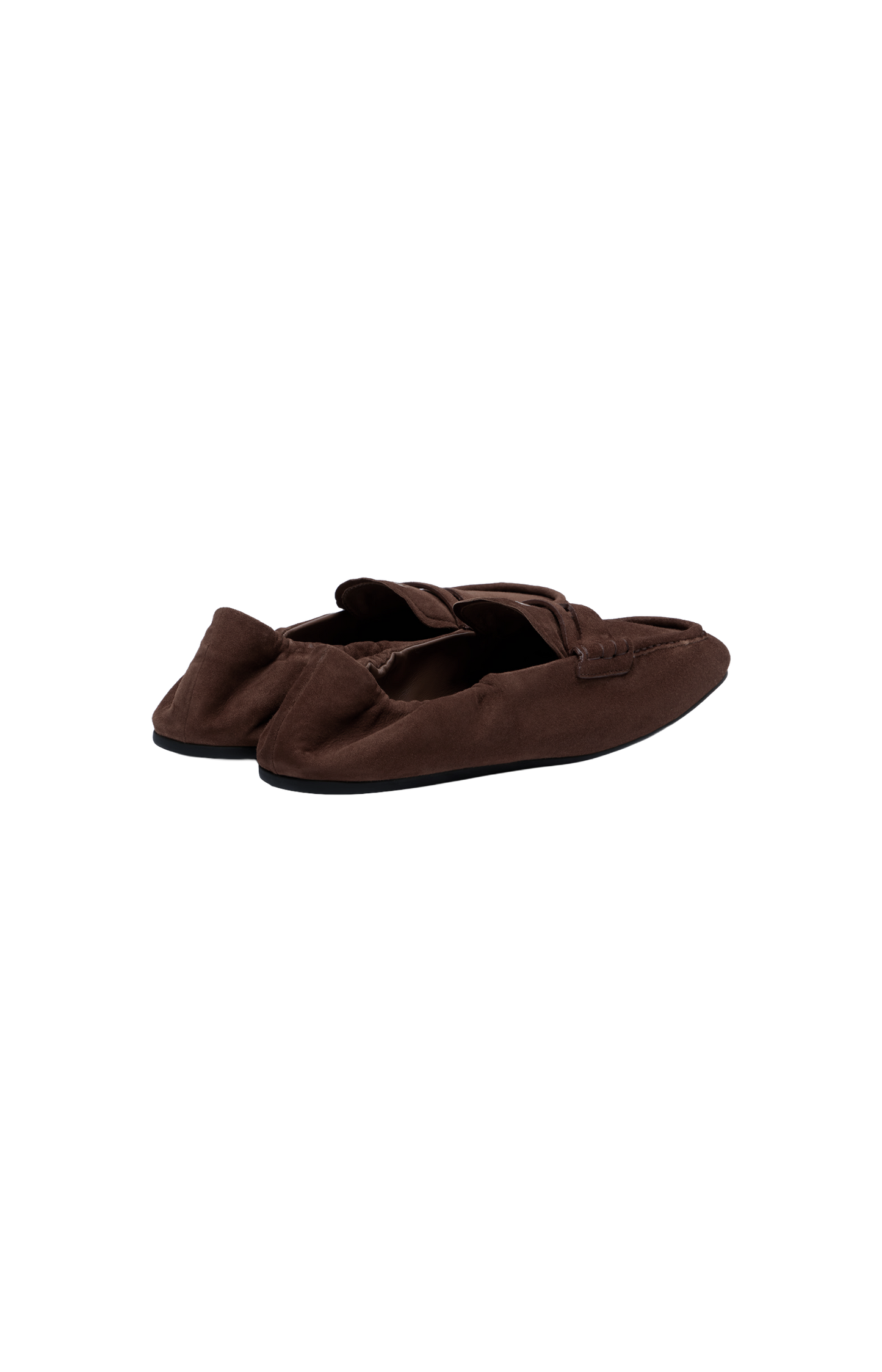 Ruches Logo Suede Loafers