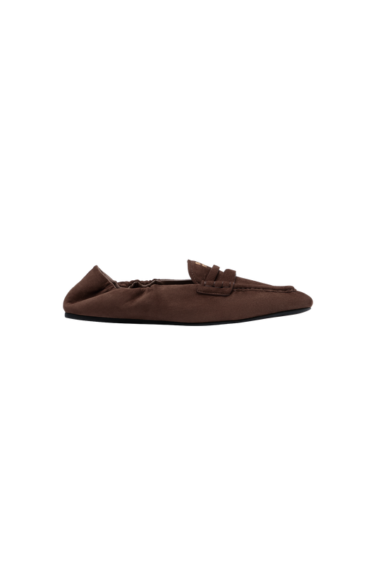 Ruches Logo Suede Loafers