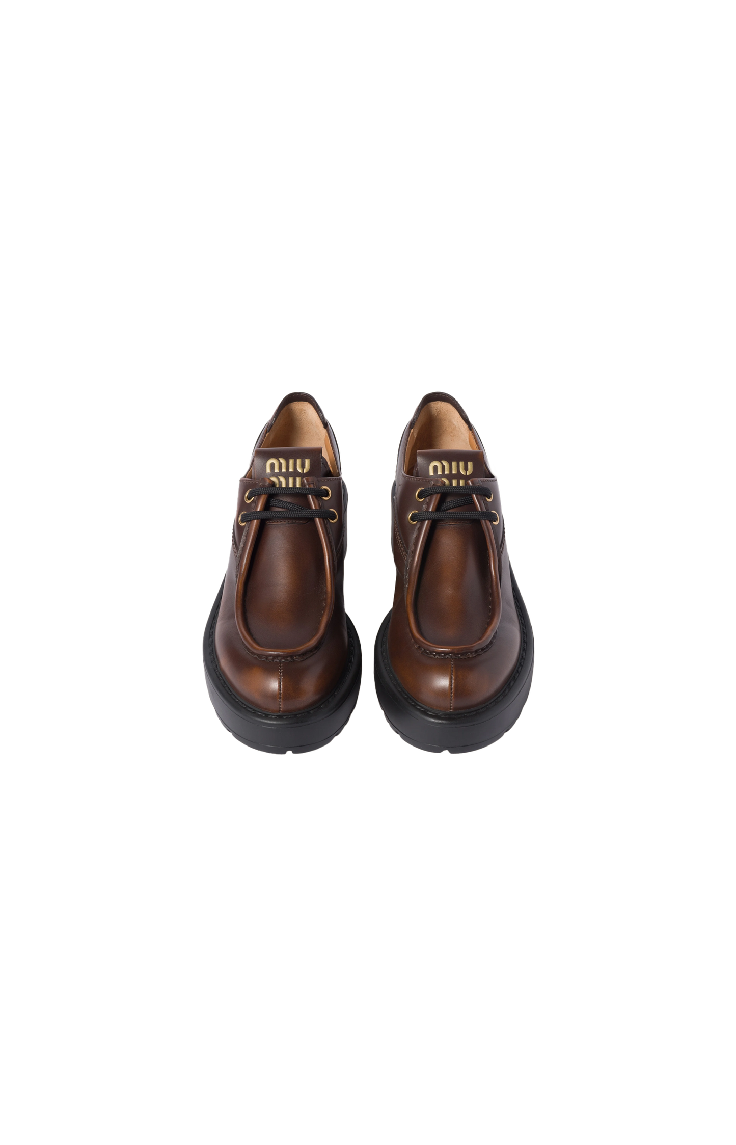 Sienna Leather Platform Derby Shoes