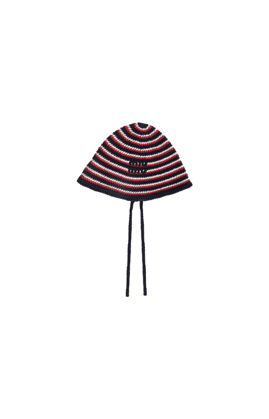 Striped Crochet Bucket Hat