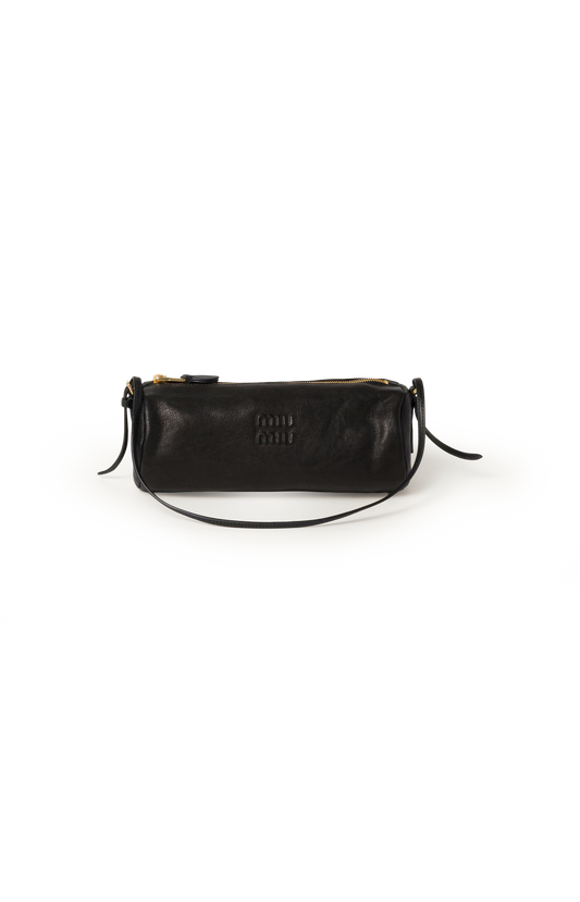 Nappa Leather Pouch in Black