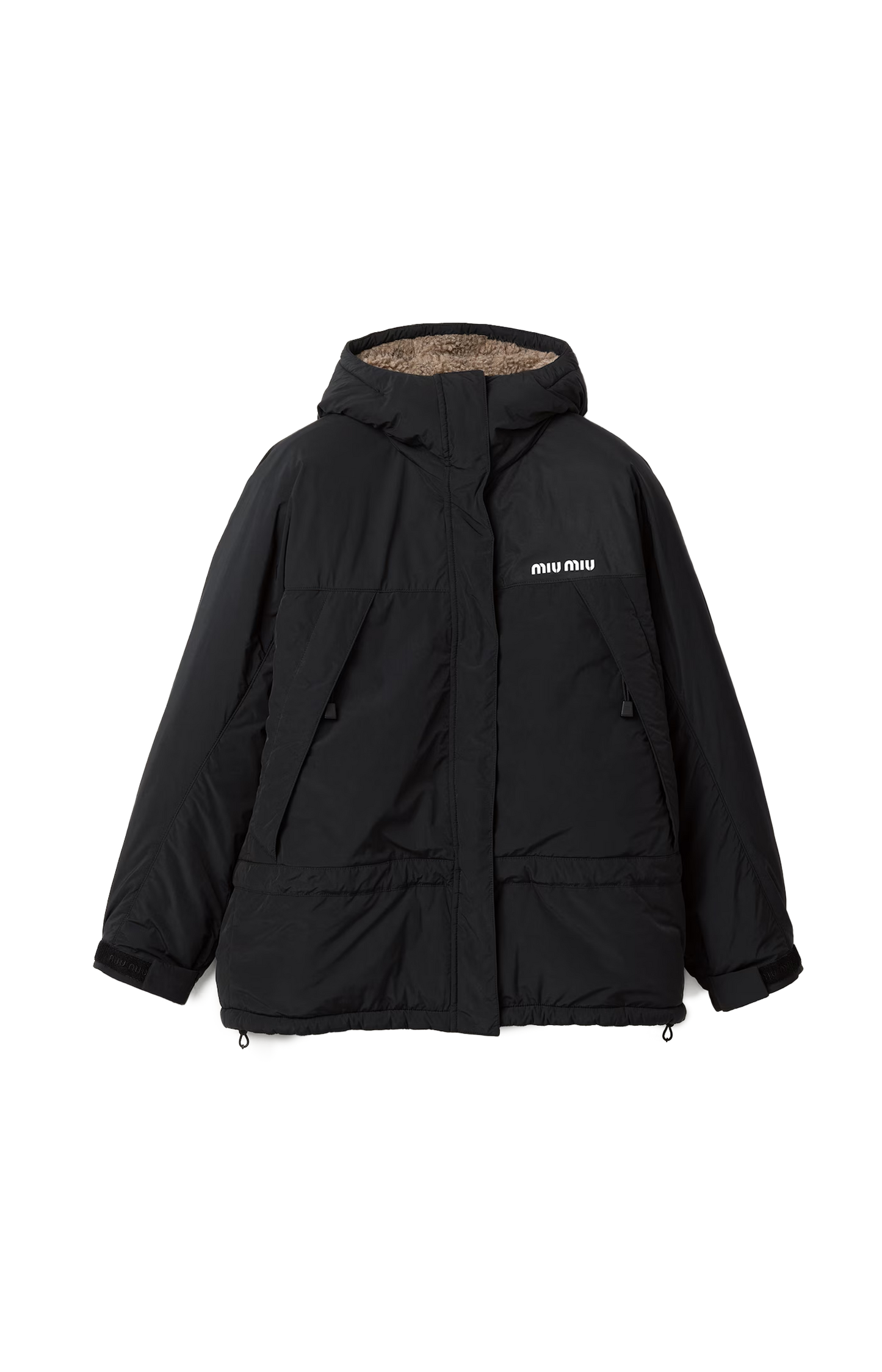 Pongé Down Jacket in Black