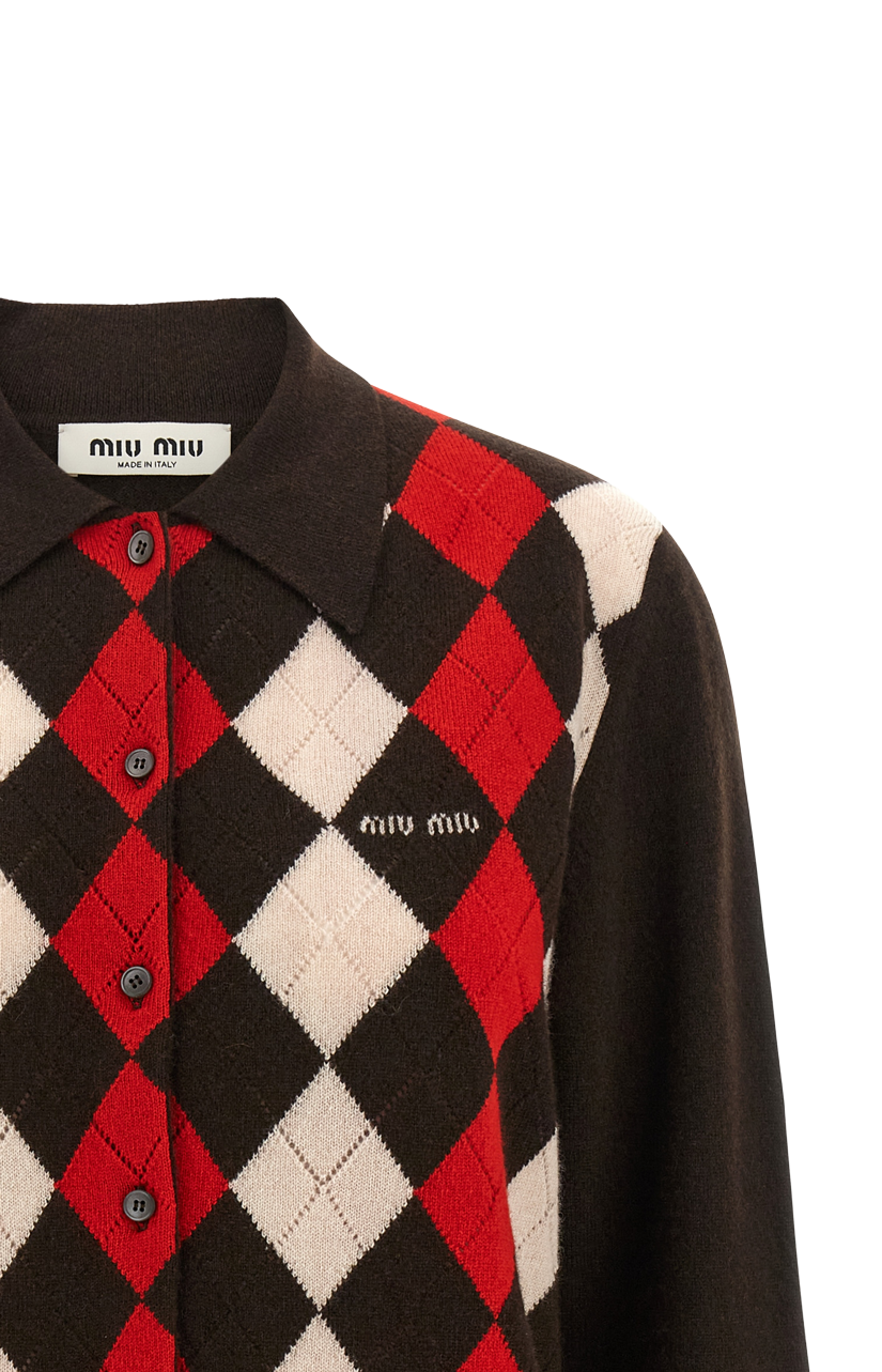 Cashmere Cardigan in Dark Brown