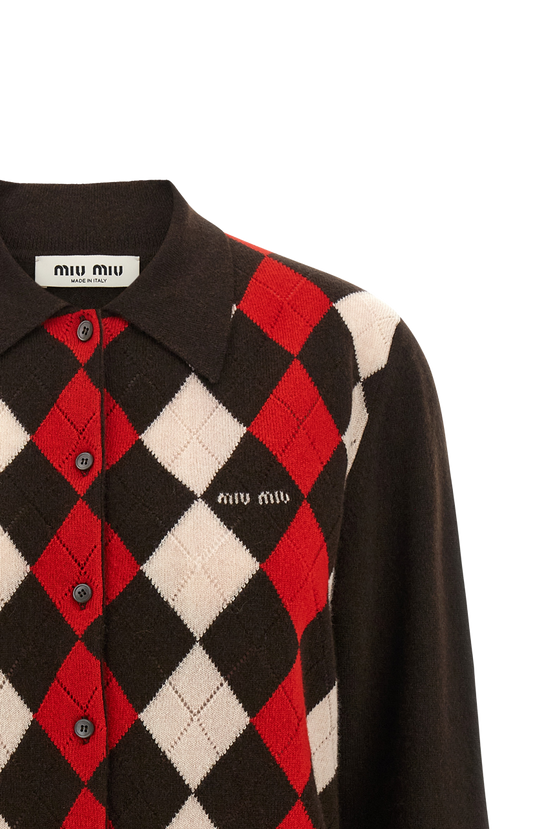 Cashmere Cardigan in Dark Brown
