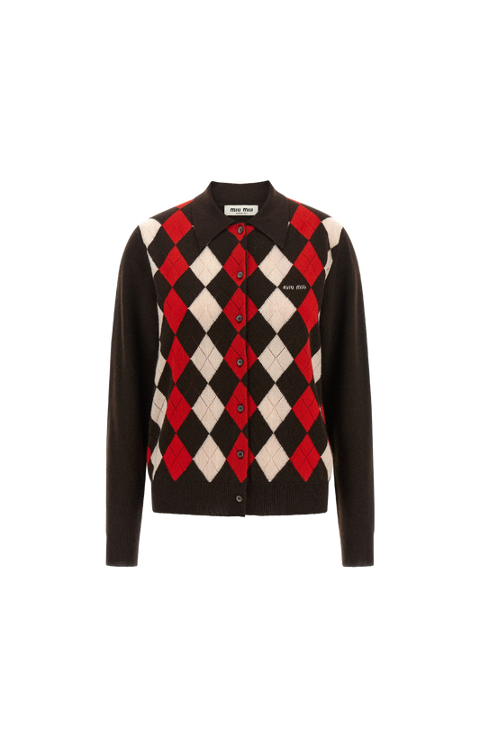 Cashmere Cardigan in Dark Brown