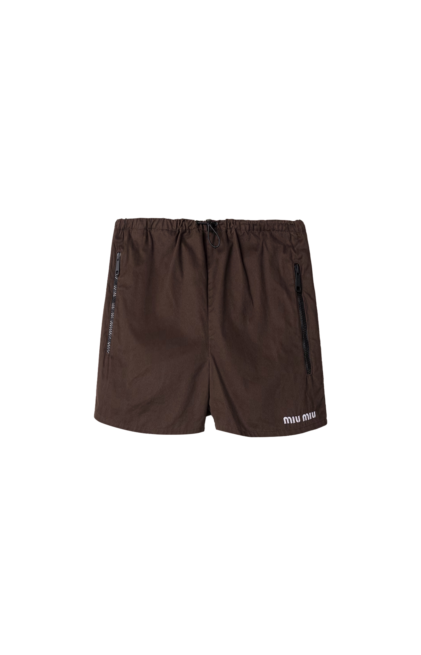 Washed Gabardine Shorts in Ebony