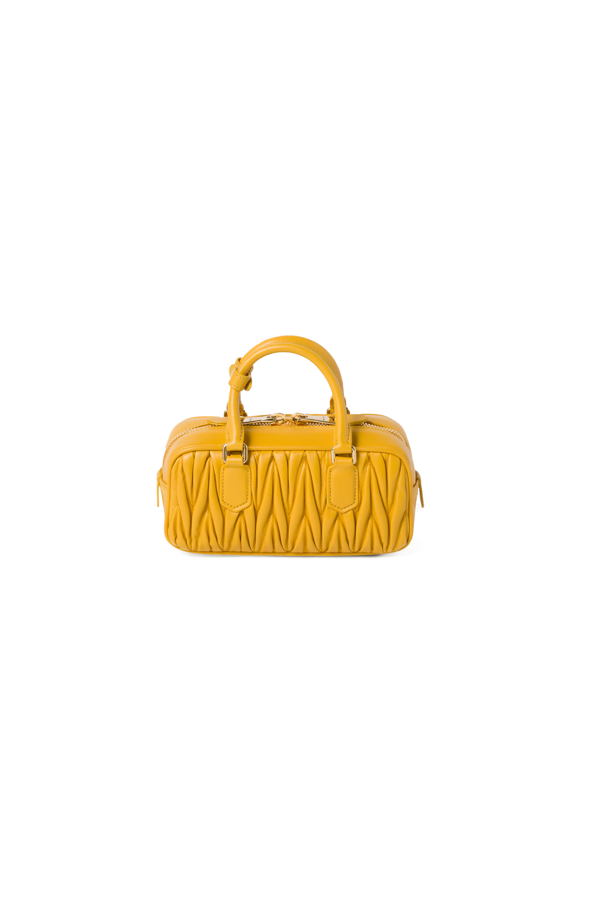 Miu Miu Arcadie Matelassé Nappa Leather Bag in Sunny Yellow — product photo 3