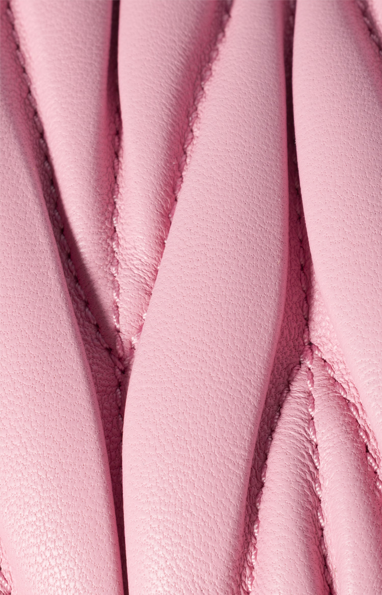 Miu Miu Wander Matelassé Nappa Leather Hobo Bag in Pink — product photo 5
