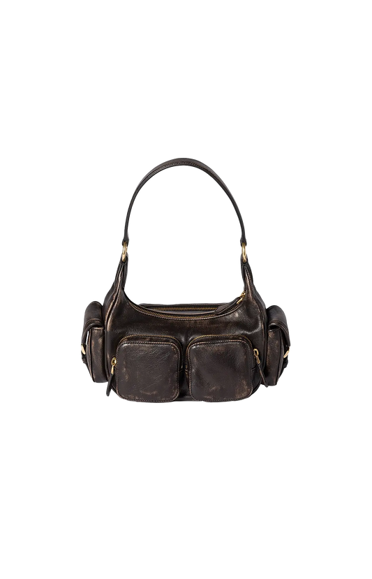 Pocket nappa leather bag