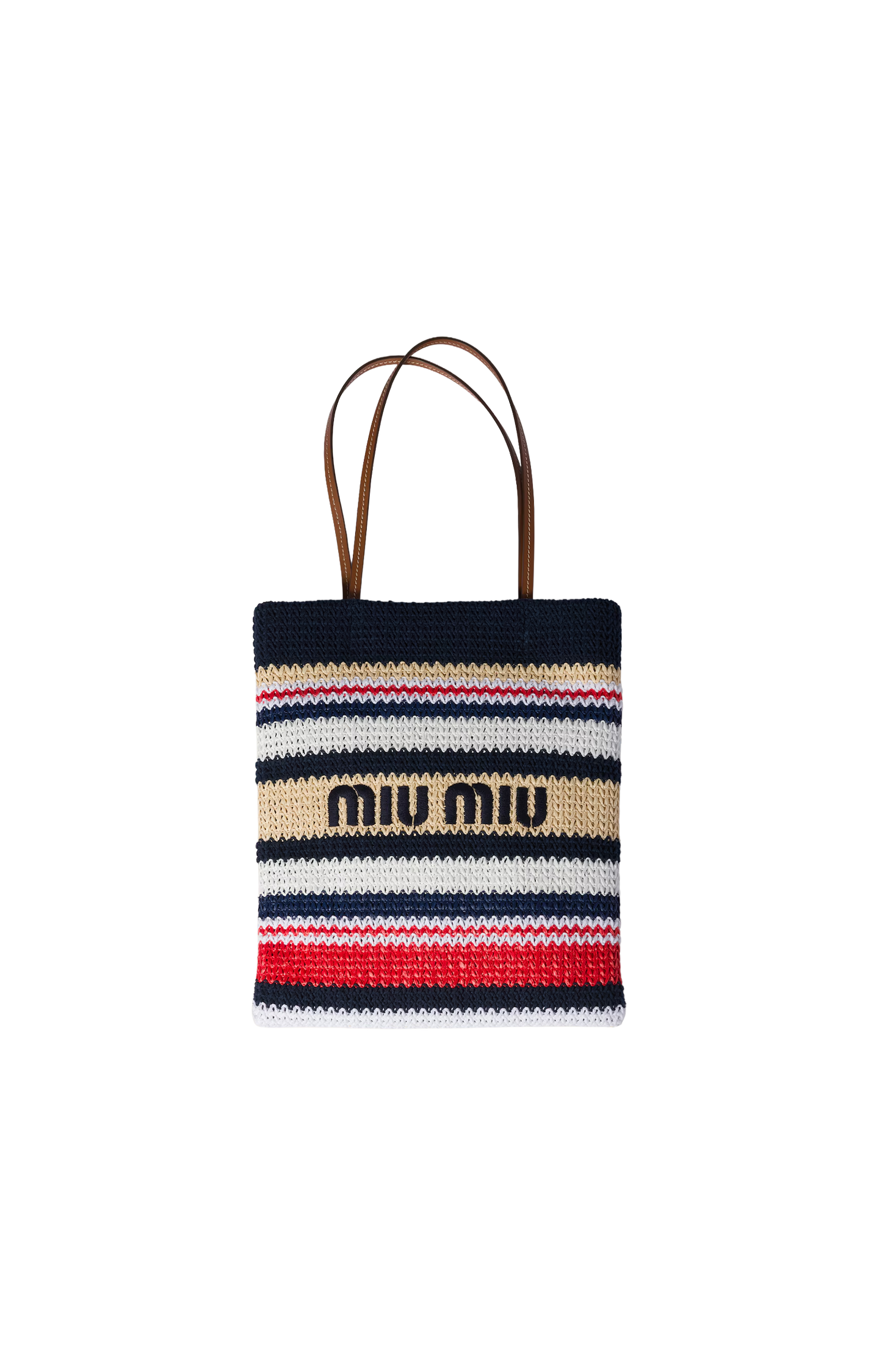 Raffia-Effect Woven Tote Bag