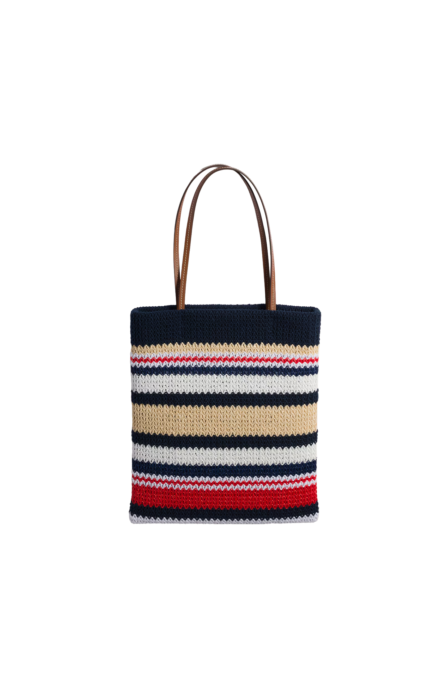 Raffia-Effect Woven Tote Bag