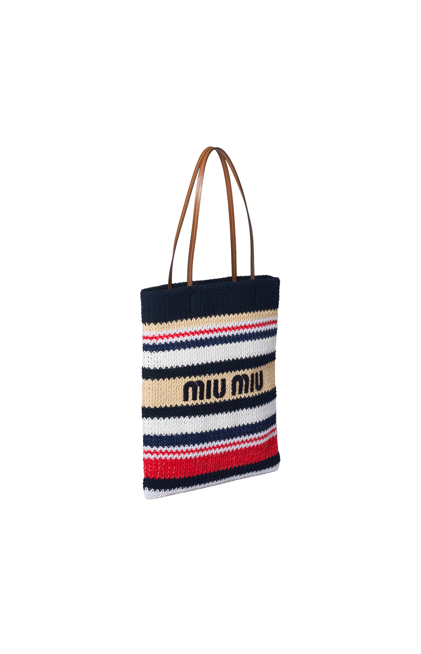 Raffia-Effect Woven Tote Bag