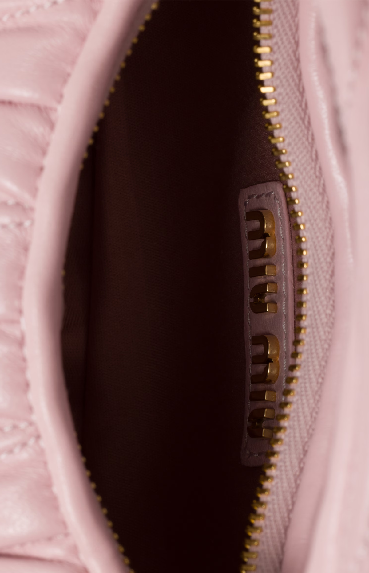 Miu Miu Wander Matelassé Nappa Leather Hobo Mini-Bag in Alabaster Pink — product photo 4