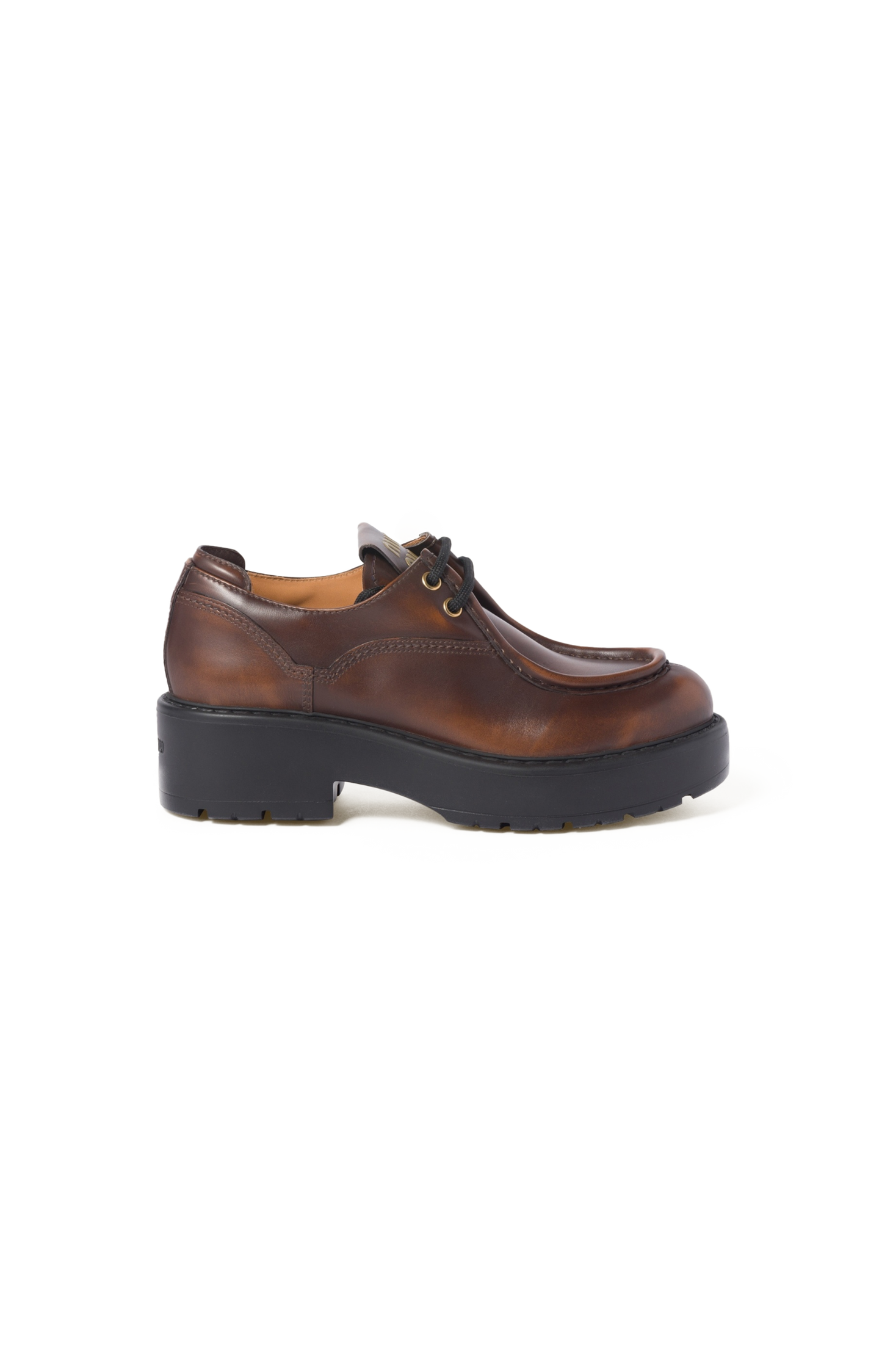 Sienna Leather Platform Derby Shoes