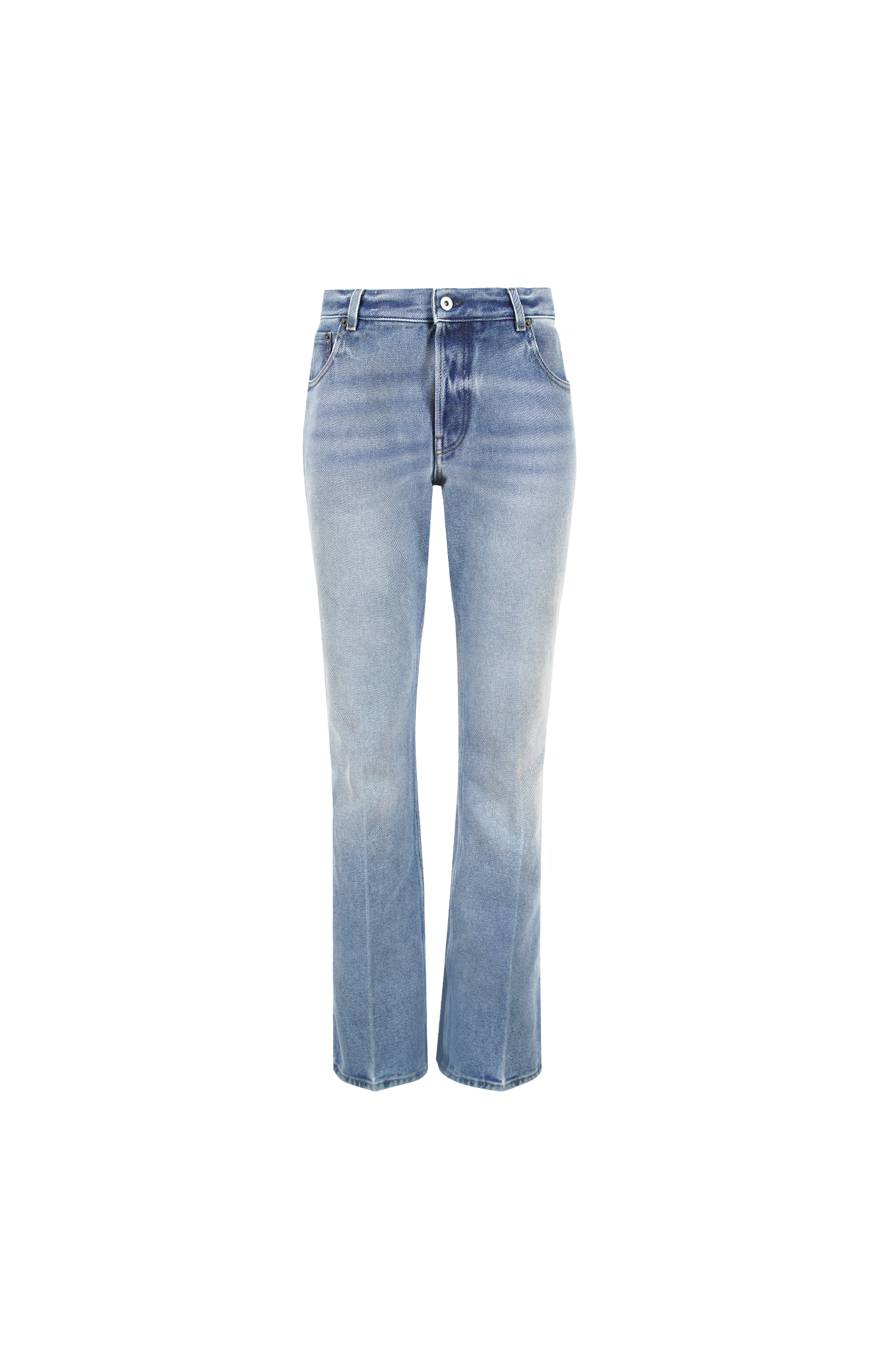 Washed Denim Five-Pocket Jeans