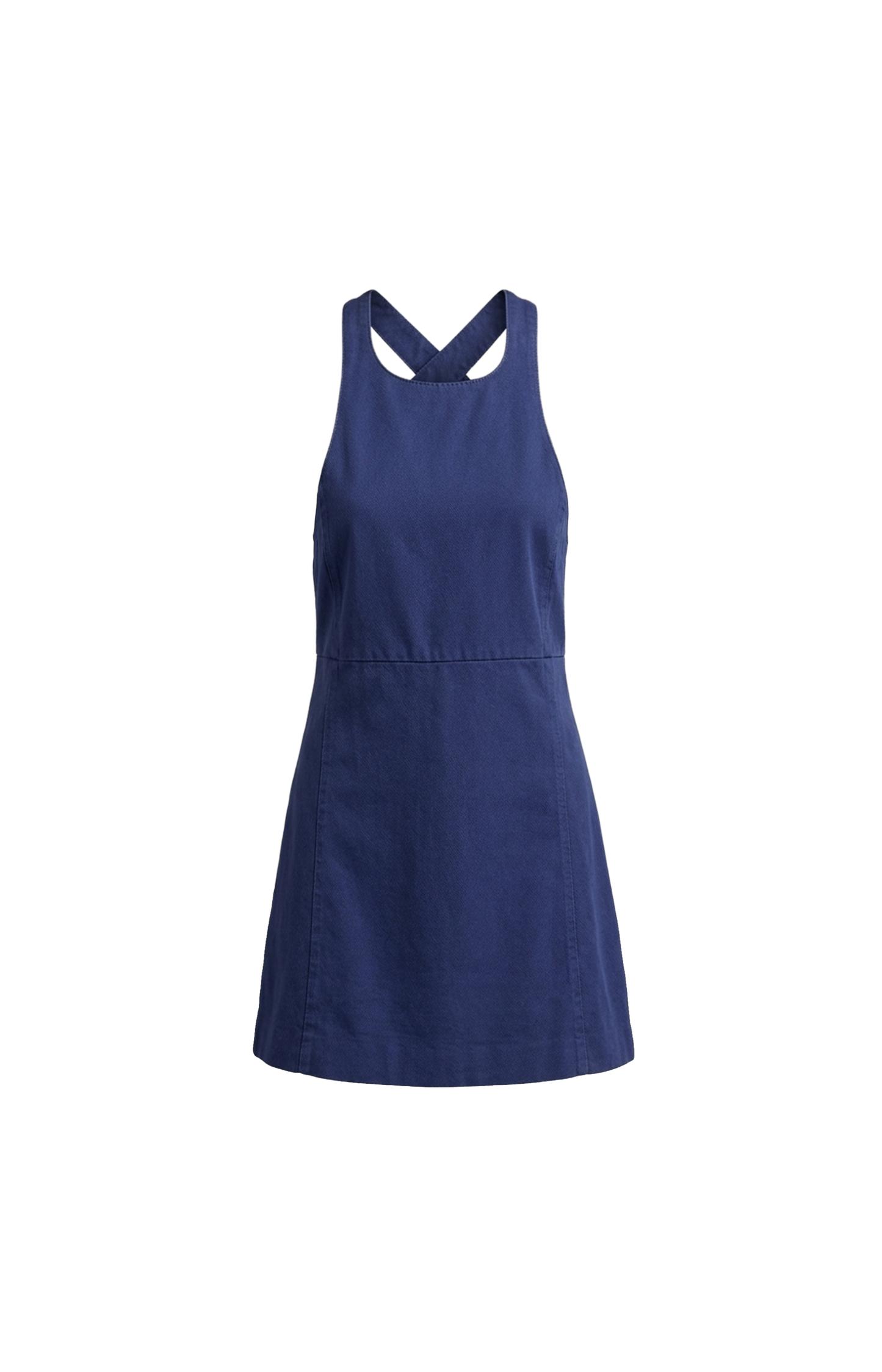Garment-Dyed Gabardine Mini-Dress
