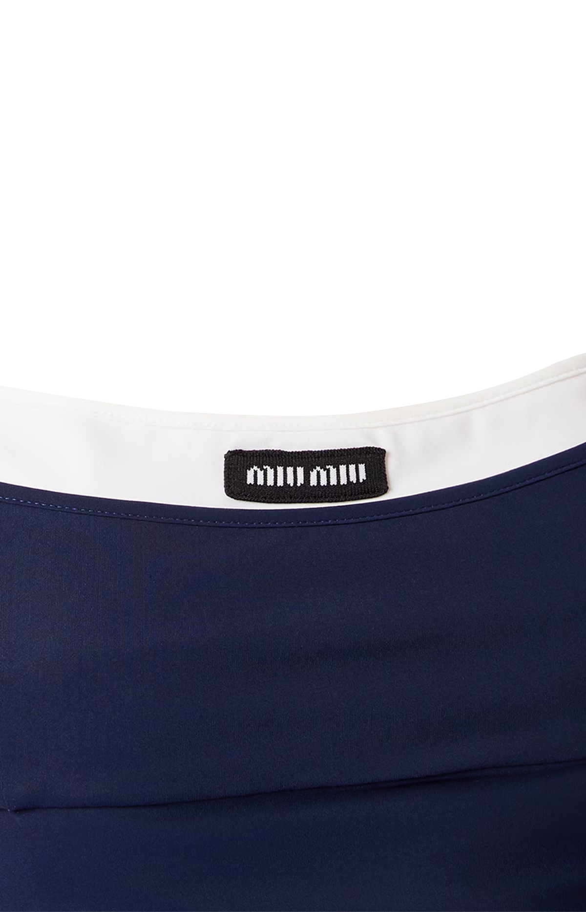 Miu Miu Stretch Jersey Midi-Dress in Navy — product photo 2