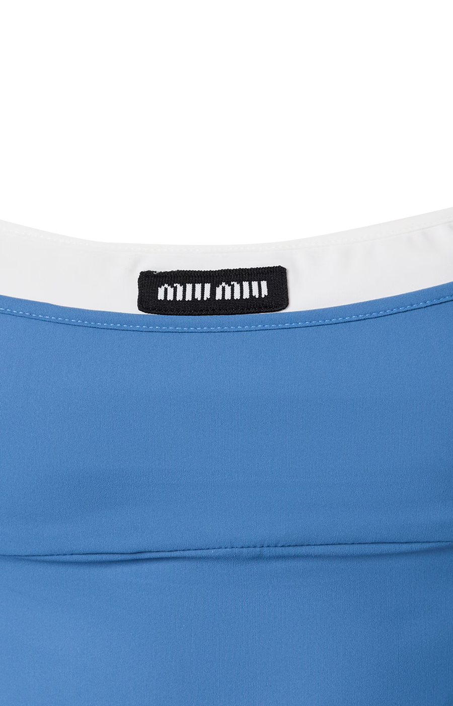 Miu Miu Stretch Jersey Midi-Dress in Aviator Blue — product photo 2