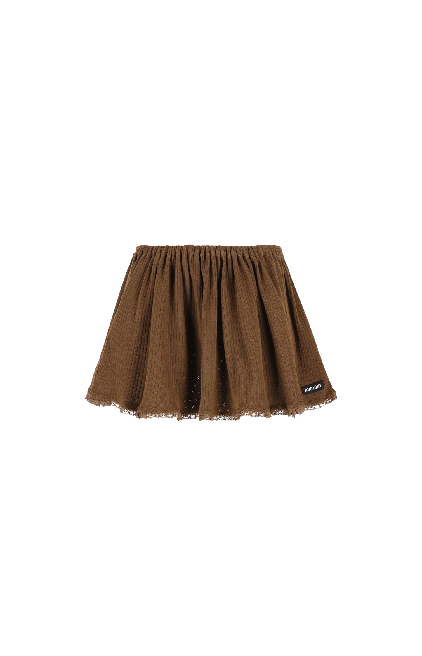 Garment-Dyed Cotton Miniskirt