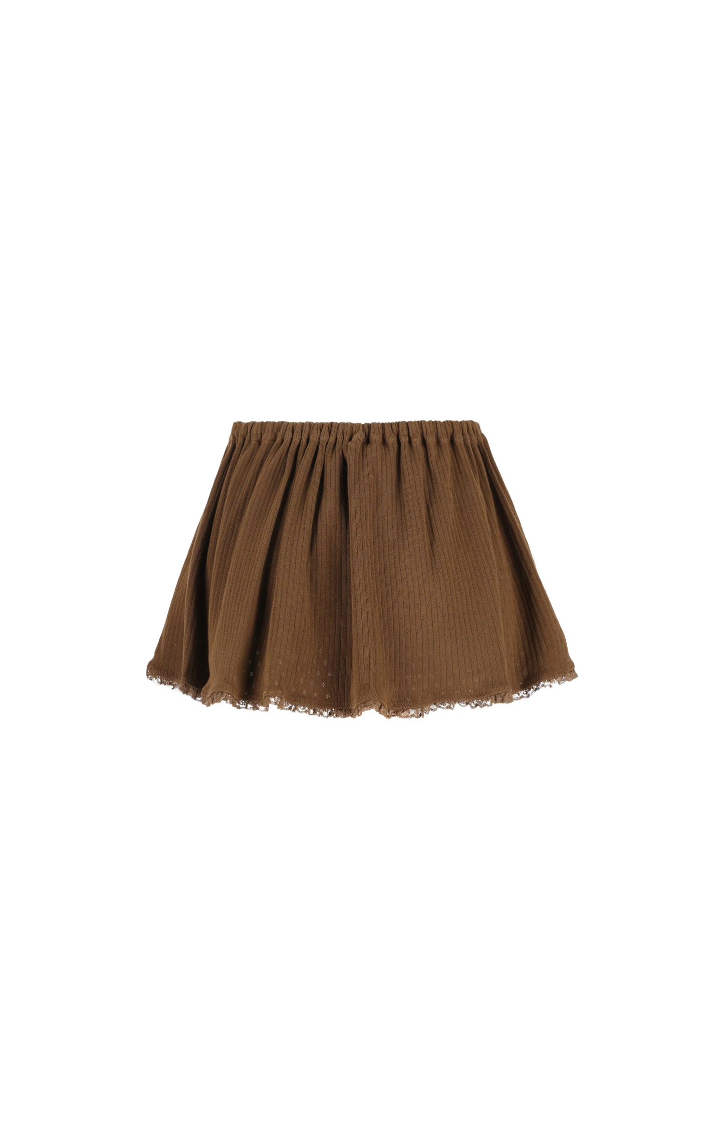 Garment-Dyed Cotton Miniskirt