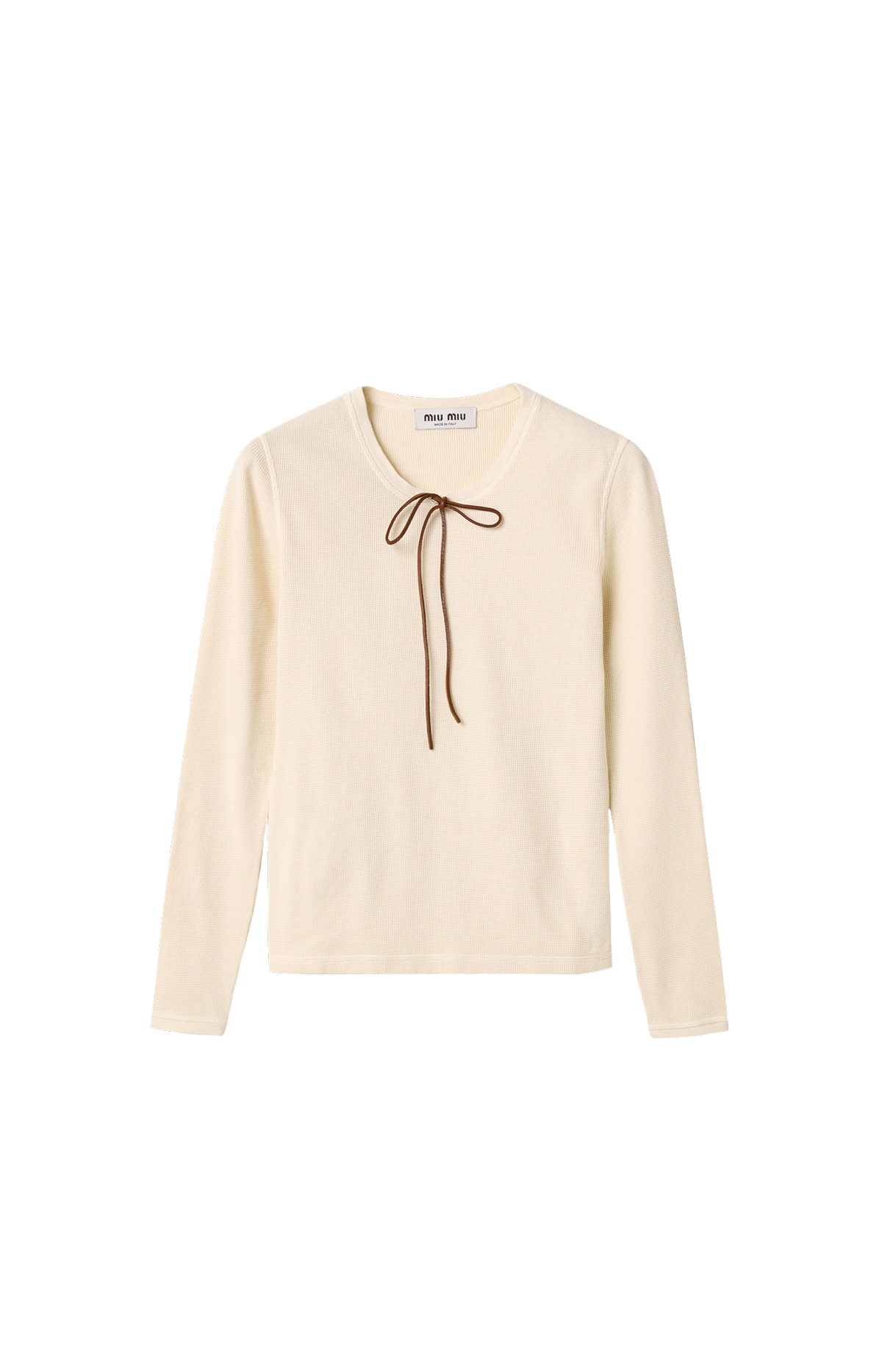 Cotton T-Shirt in Ecru