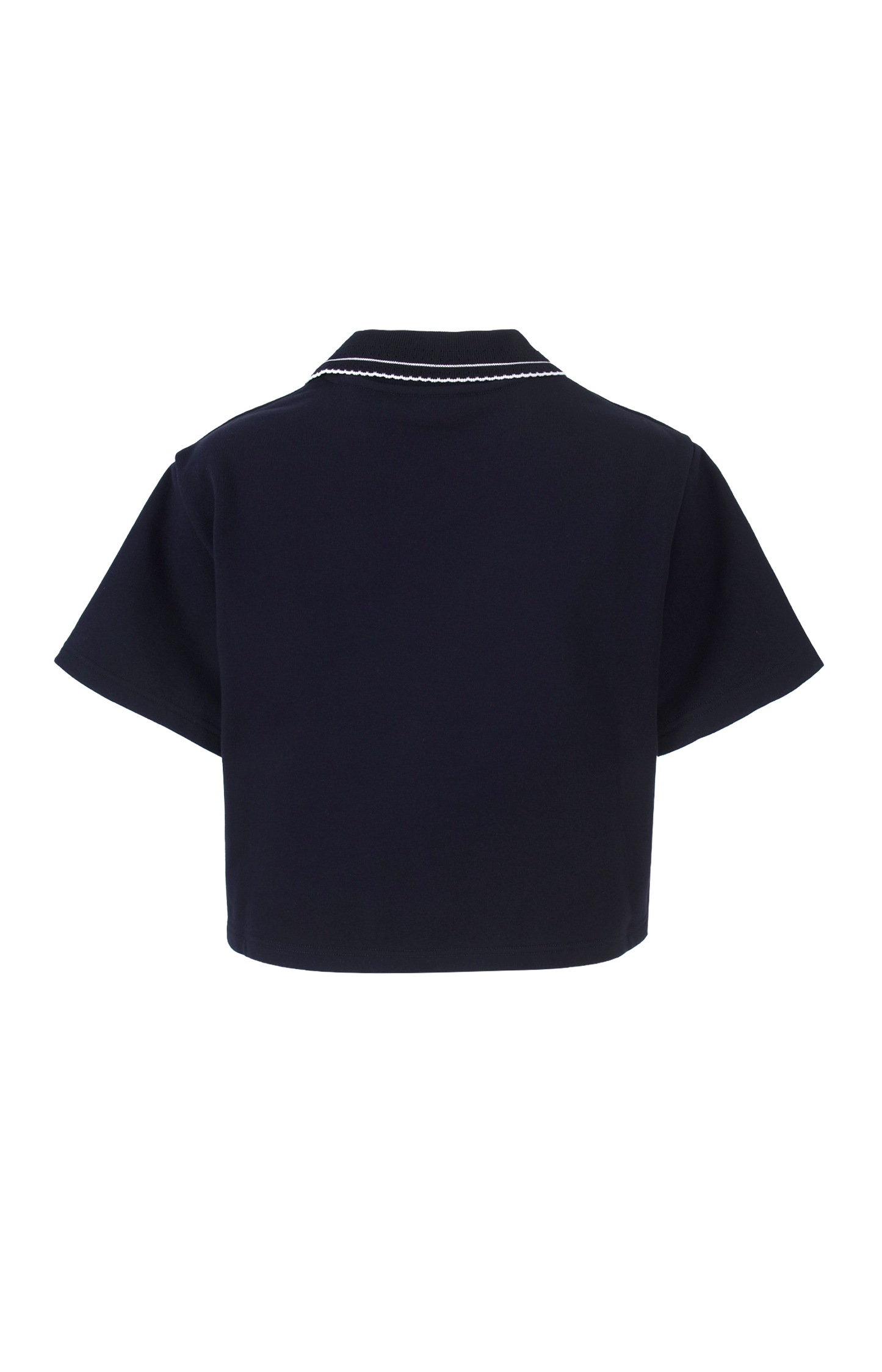 Cropped Cotton Fleece Sweatshirt