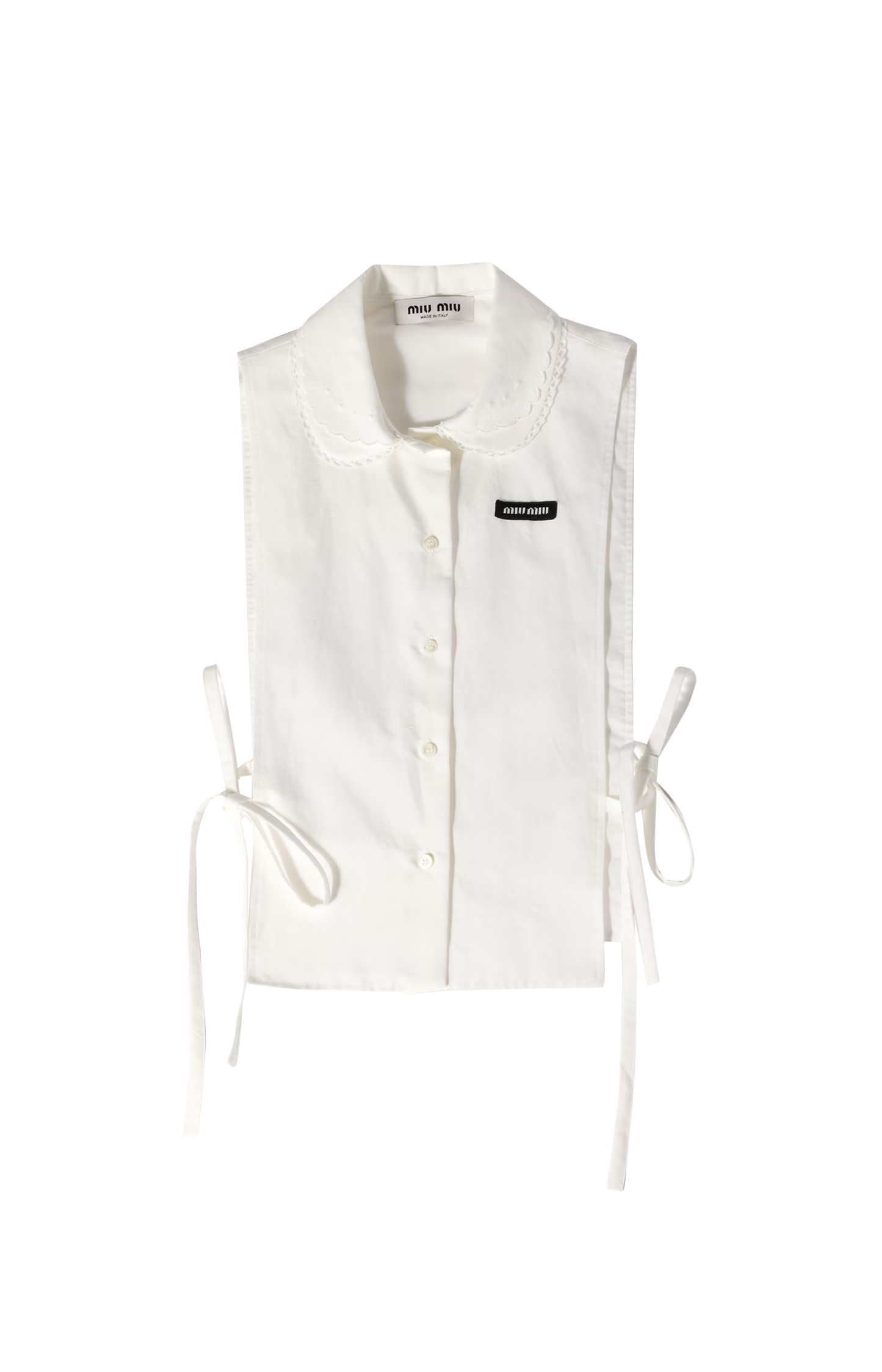 Side-tie Gauze Poplin Shirt