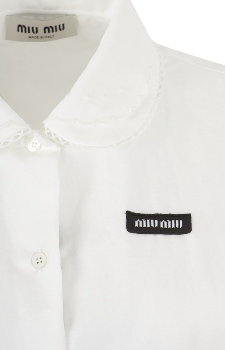 Side-tie Gauze Poplin Shirt
