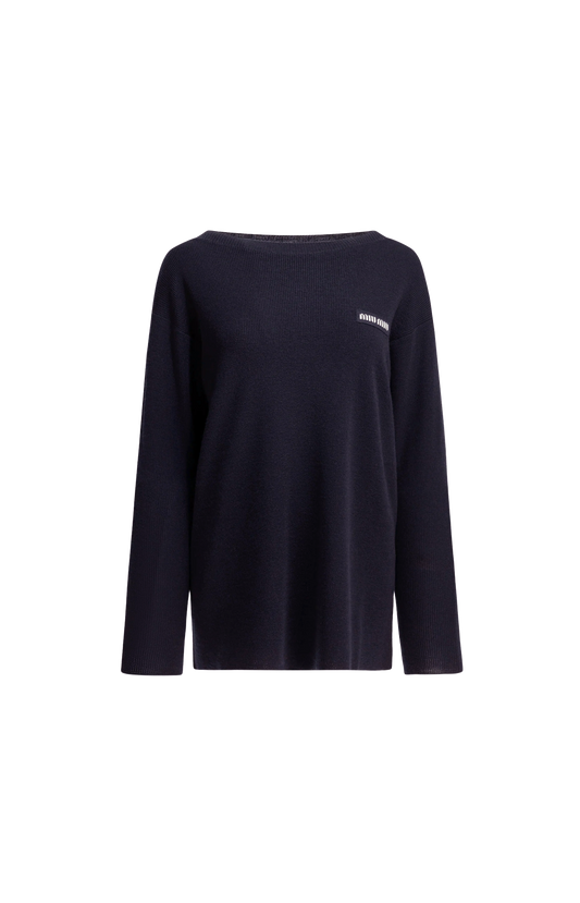 Logo Boatneck Sweater