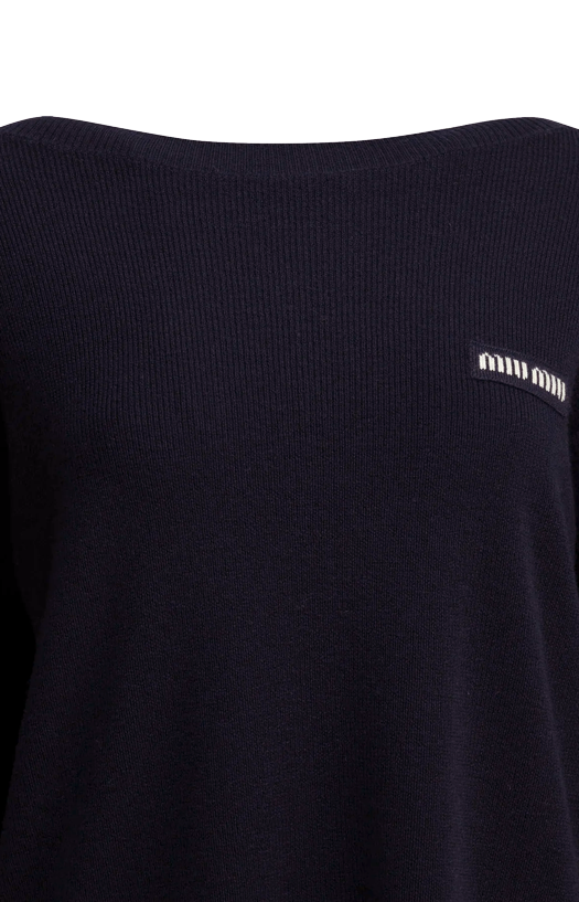 Logo Boatneck Sweater