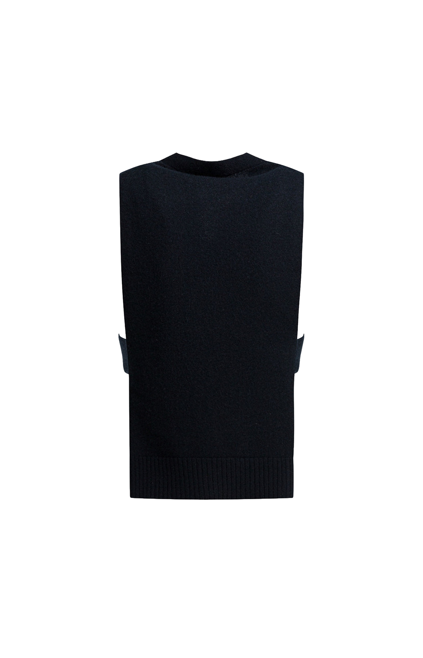 Cashmere cardigan vest