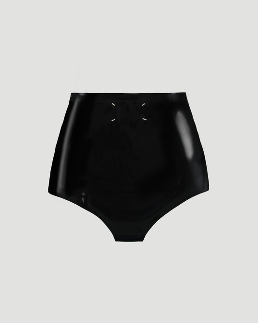 High Waist Latex Briefs