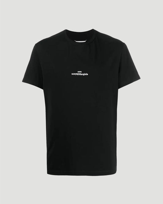 UPSIDE DOWN LOGO PRINT T-SHIRT