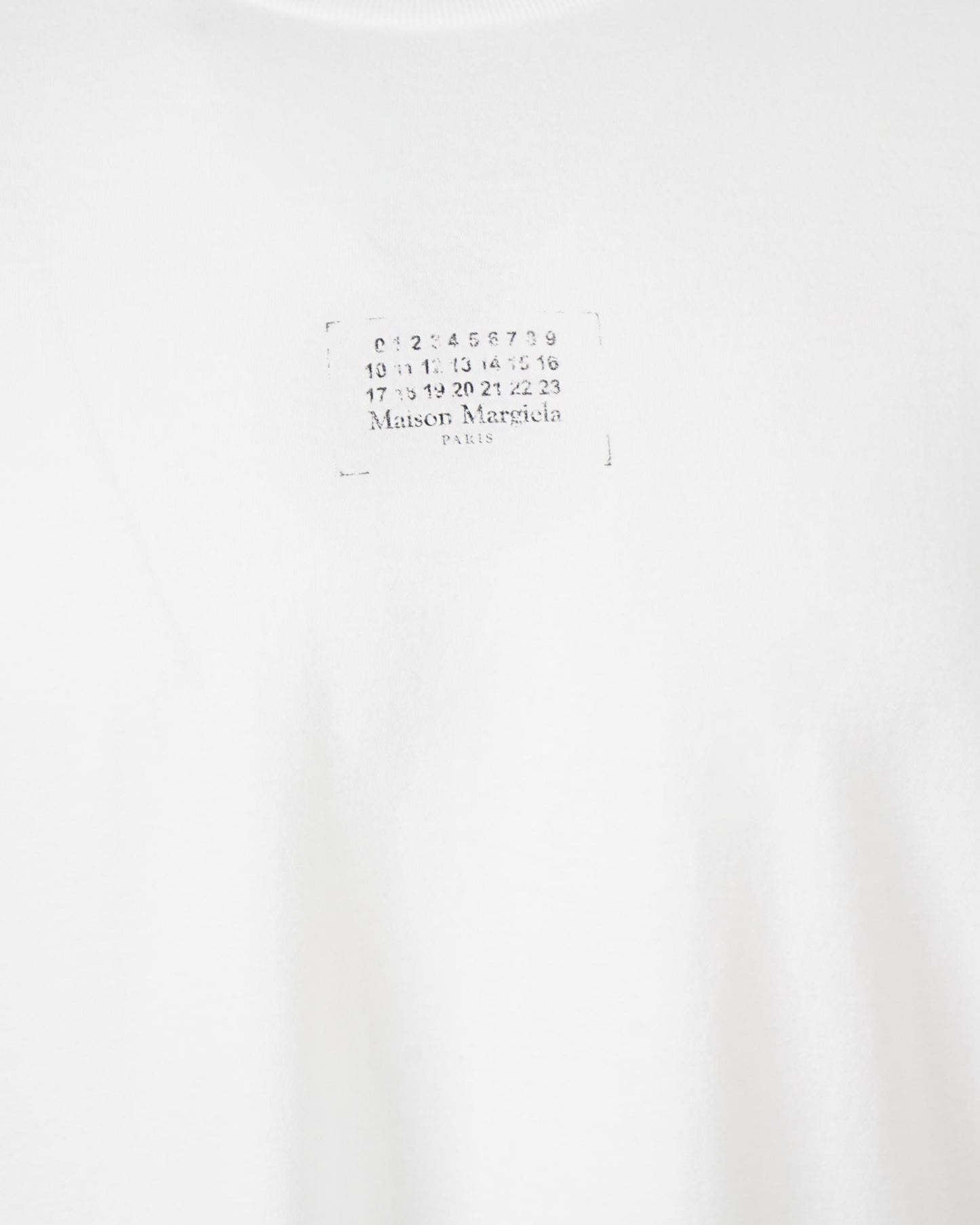 Stamp logo T-shirt in Ivory
