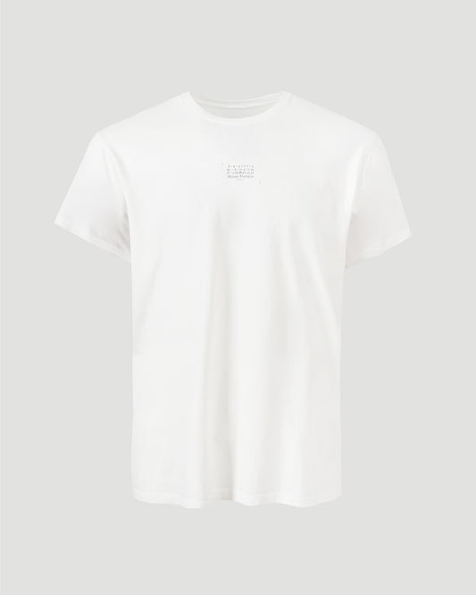Stamp logo T-shirt in Ivory