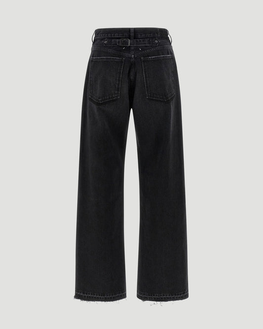 Straight-Leg Jeans in Black