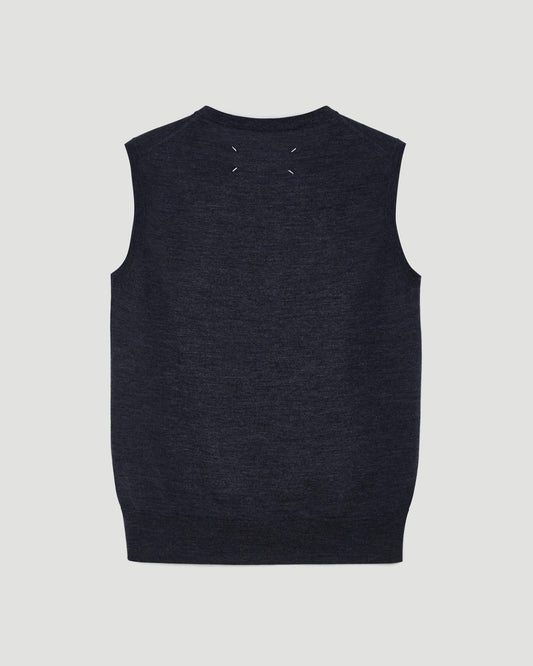 Knit Vest in Navy