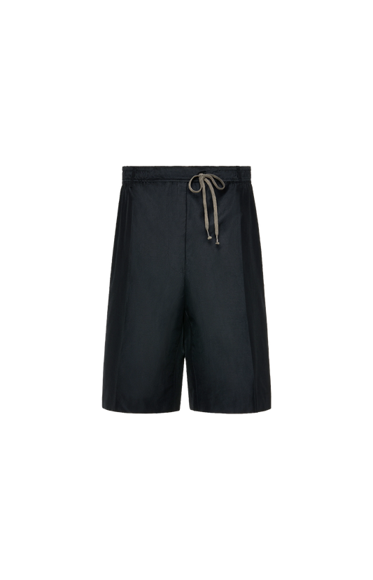Cotton Drawstring Shorts in Dark Blue
