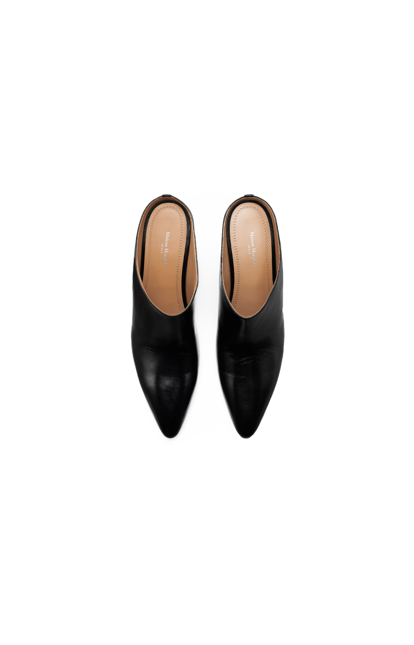 Heel-Less Mules in Black