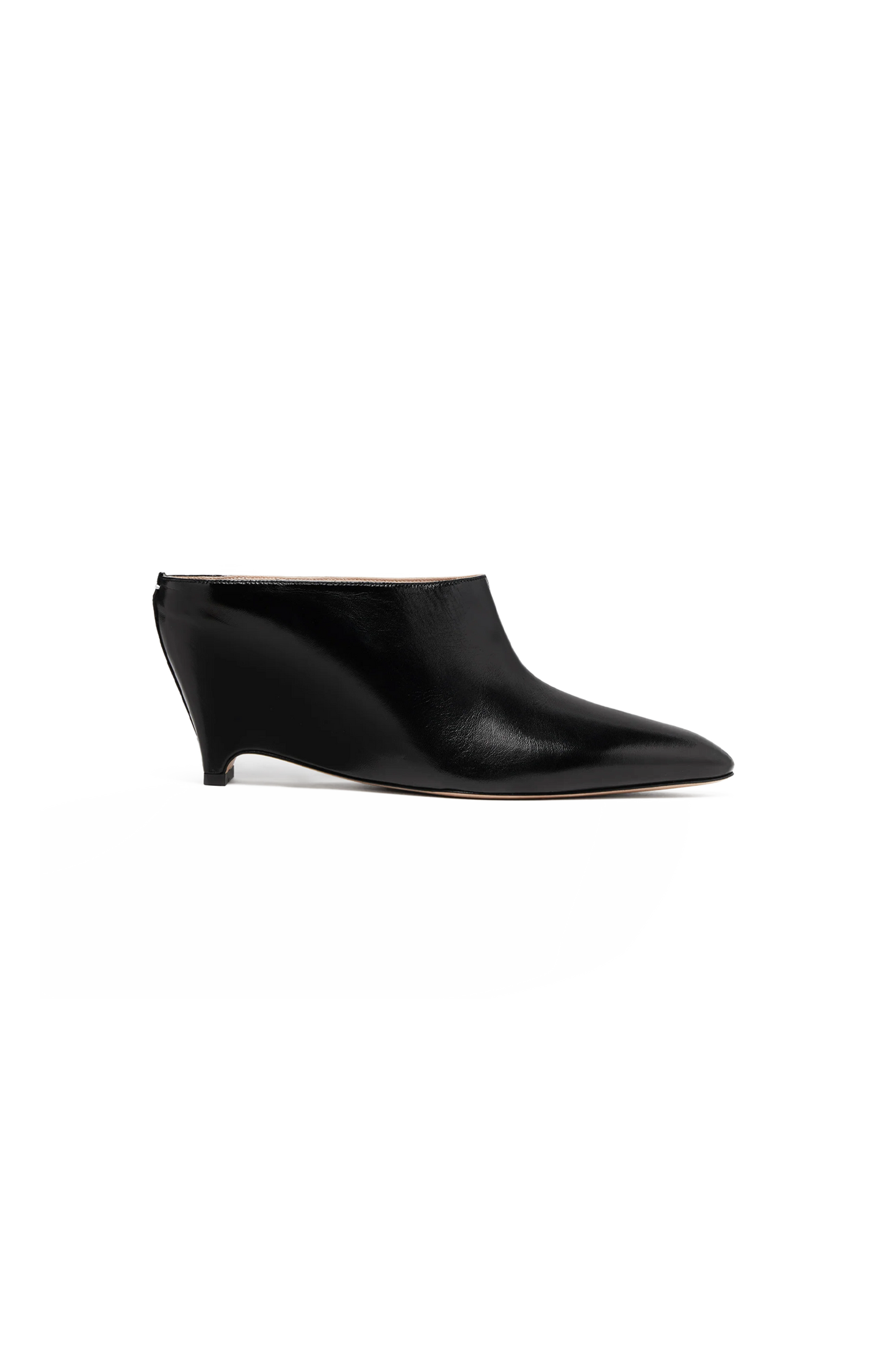 Heel-Less Mules in Black