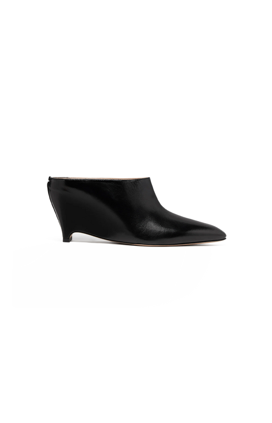Heel-Less Mules in Black