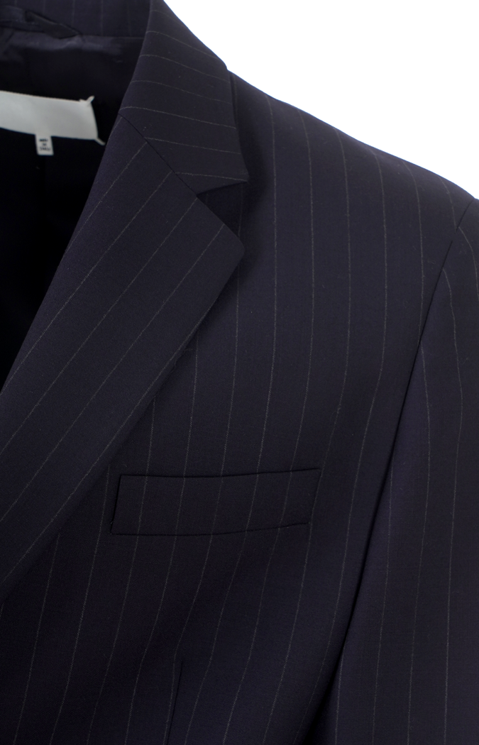 Pinstripe Wool Blazer