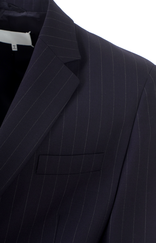 Pinstripe Wool Blazer